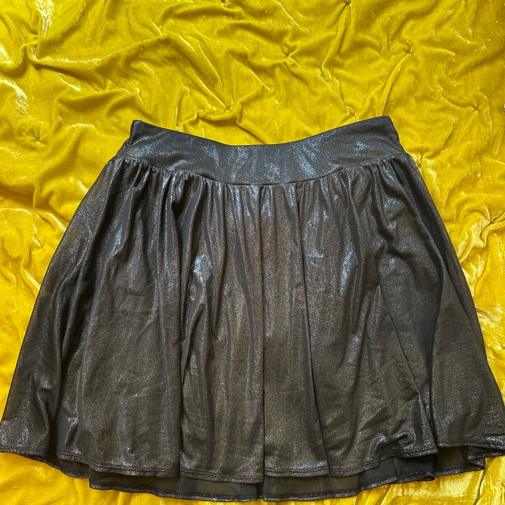 Y2K 2003 Express Shimmery Black Skirt